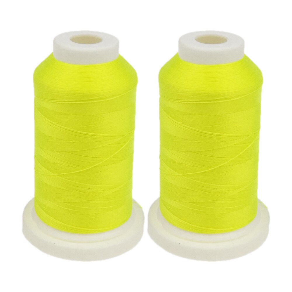 Sanbest Luminous Embroidery Thread Glow In The Dark 800 Meters 150D/2 Polyester Sewing DIY Handmade Cross Stitch Thread TH00057: 2pcs GE06