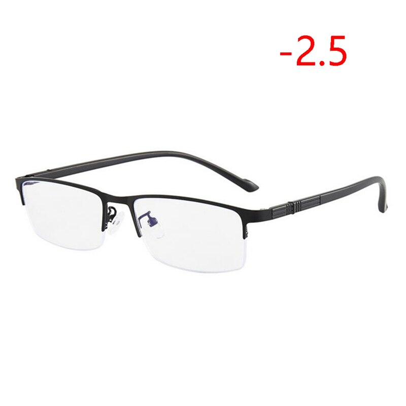 0 -1.0 -1.5 -2.0 -2.5 -3.0 -3.5 -4.0 sinistä valoa estäviä nelikulmaisia likinäköisyyslaseja valmiita puolikehysten reseptiä myopes lunettes: Likinäköisyys  -2.5