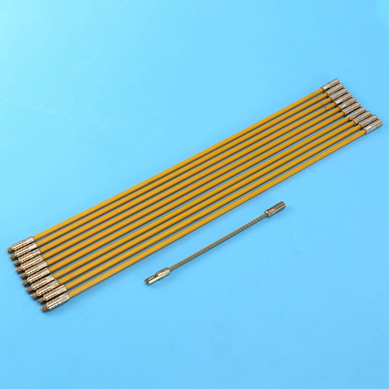 Verkabelung Stangen Fisch Band 10,83 FT Fiberglas Elektrische Kabel Einfädler Laufende Abzieher in fallen 10 Stangen X 33Cm