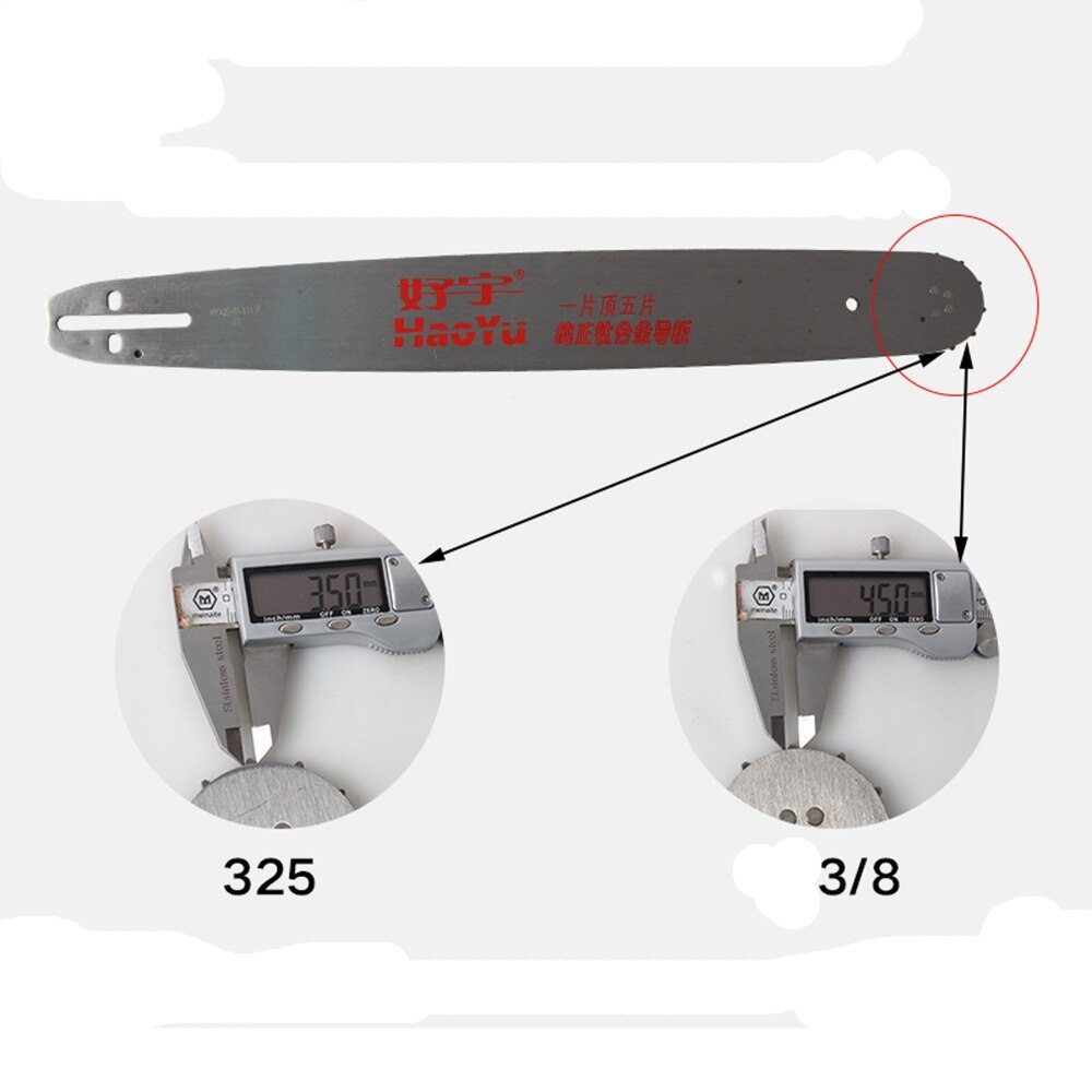 1pc Gasoline saw guide plate chain plate chainsaw fittings 16 18 20 inch titanium alloy guide plate electric chain saw