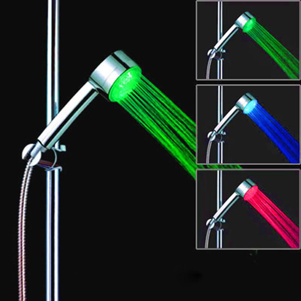 Kleurrijke Led Licht Douche Head Home Badkamer Automatische 7 Kleuren Veranderende Led Douche Water Glow Light Water Thuis Glow Badkamer