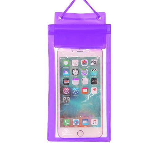 Universal Waterproof Phone Case For iPhone 11 Pro Xs Max XR X 8plus 7 6s Samsung Mobile Phone Bag Cover Coque Water proof Pouch: Purple