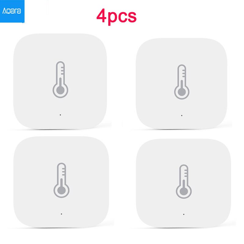 groupée Xiaomi Mijia capteur de température et d'humidité intelligent mettre le travail de bureau à domicile de bébé avec l'application passerelle Android IOS MIhome: aqara 4pcs