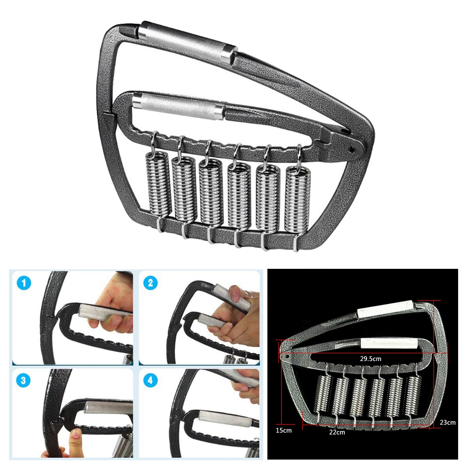 Hand Grip Adjustable Finger Exerciser Strength for Muscle Recovery Hand Gripper Trainer Hand Strengthener Gym