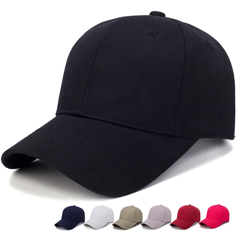 Baseball Cap Hat Cotton Light Board Solid Color Men Cap Dad Hat Summer Outdoor Sun Hat