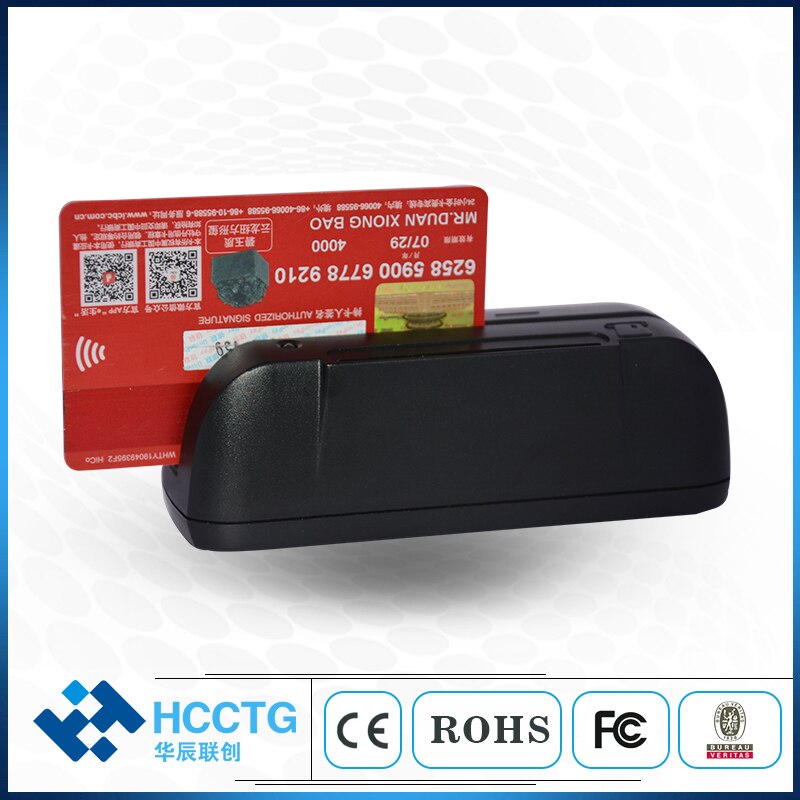 Handheld Small ISO7816 Smart NFC MSR Reader Writer HCC790U-SF