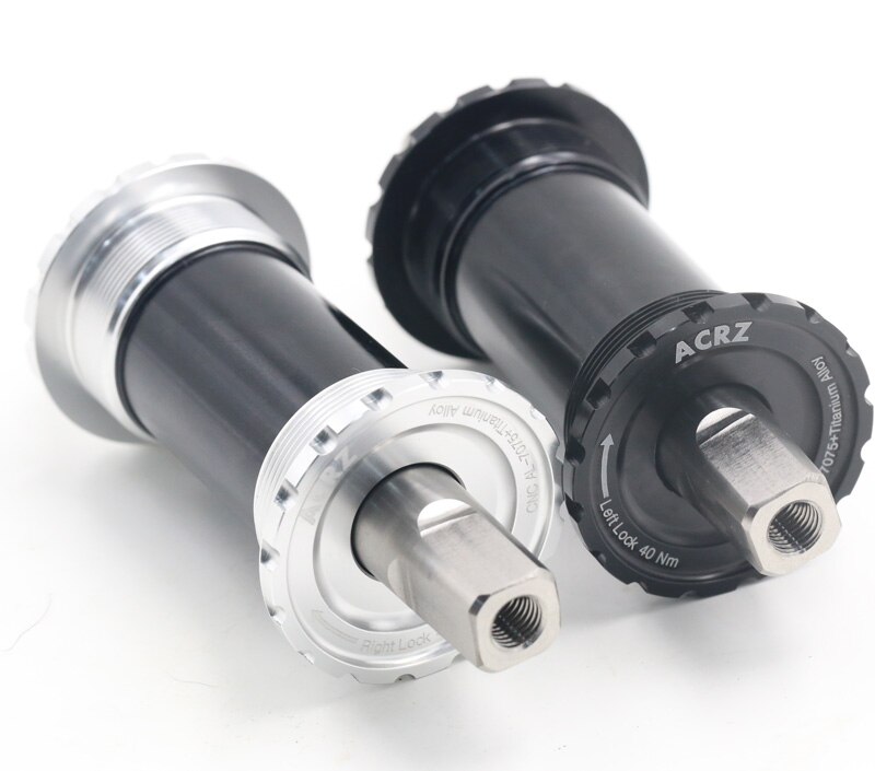 Bike Bottom Bracket Titanium BSA English Threaded Square Taper Bottom Bracket 119mm for Brompton 148g