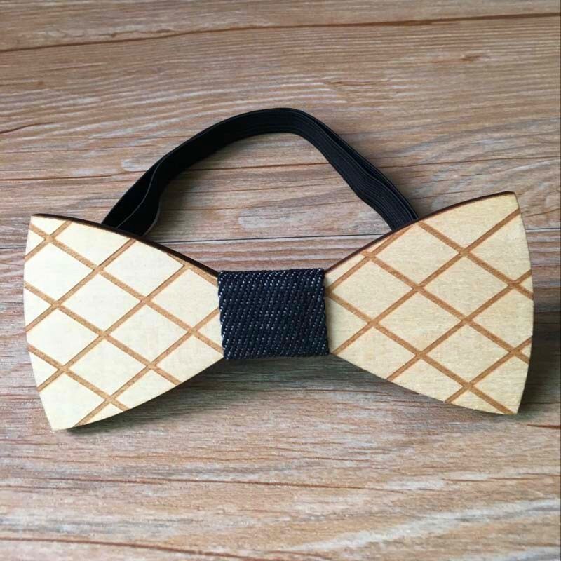 Original Holz Bogen Tiet Gentleman Bräutigam holz krawatte Schmetterling Hochzeit Party Bogen Krawatten Schmetterling Holz Krawatte Für Mann: 4