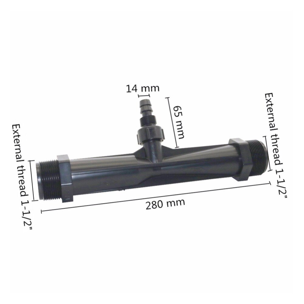 1.5 Inch (1-1/2 ") buitendraad Venturi Meststof Injector Buis Tuin Water Landbouw Irrigatie Drip Meststof Apparaat 2 Stuks