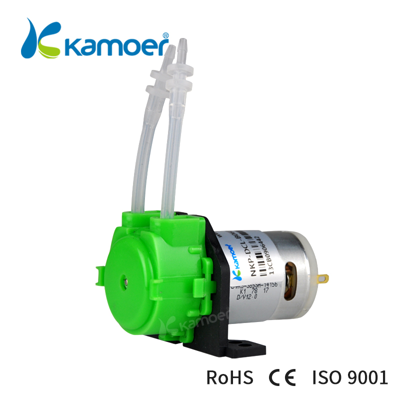 Kamoer nkp peristaltisk pumpe (mini dc vandpumpe 12v/24v,  bpt / silikoneslanger,, lige / l type)
