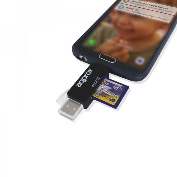 Kaartlezer Ca.! FLTLFL0083 APPC33 Micro Sd/Sd/Mmc Micro Usb 480 Mbps 32 Gb Zwart