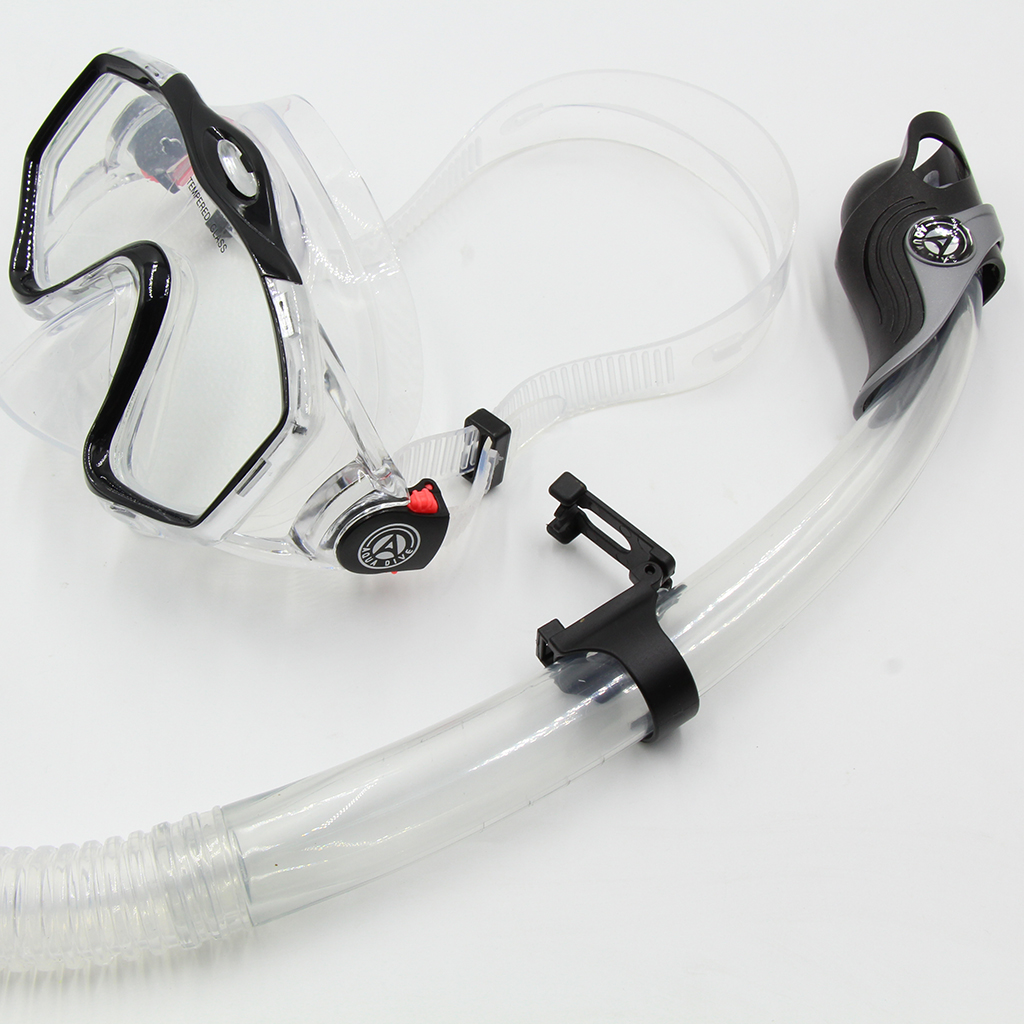 Universal Plastic Clip Snorkel Mask Keeper Holder Retainer For Scuba Diving and Snorkeling Black Plastic 25mm / 1"