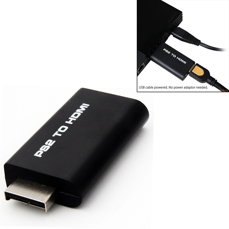 PS2 to HDMI Video Converter AV Adapter w/ 3.5mm o Output for HDTV Monitor: Default Title