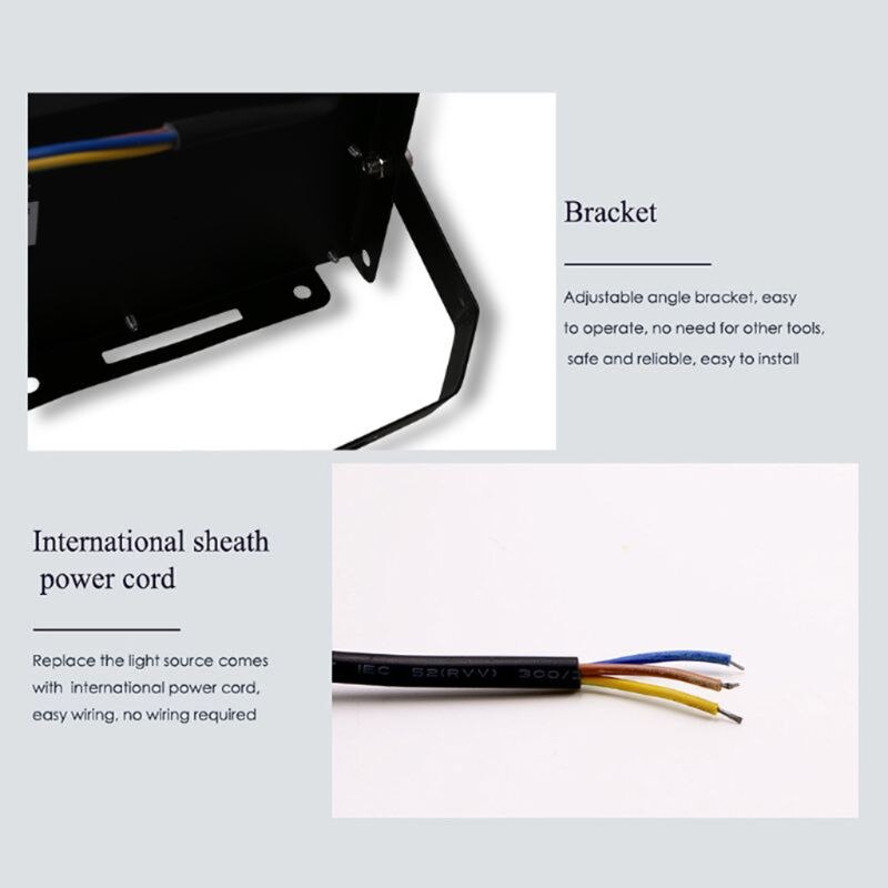 LED Floodlight Outdoor Spotlight 50W Wall Washer Lamp Reflector IP65 110V D2TD