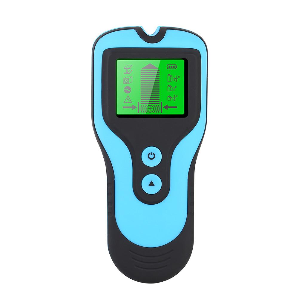 3 in 1 Metal Detector AC Voltage Live Cable Wire Wood Pipe Finder Stud Locator Wall Scanner Detector with Audio Alarm: Blue