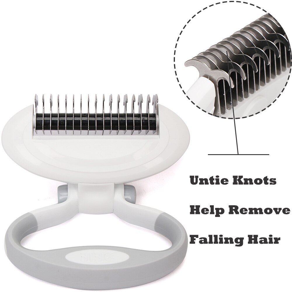 Pet Dog Comb for Untie Hair Knot Dogs Brush Combs for Large Small Dog Poodle Long Hair Dogs Comb Grooming Tool Shih Tzu Q008-S