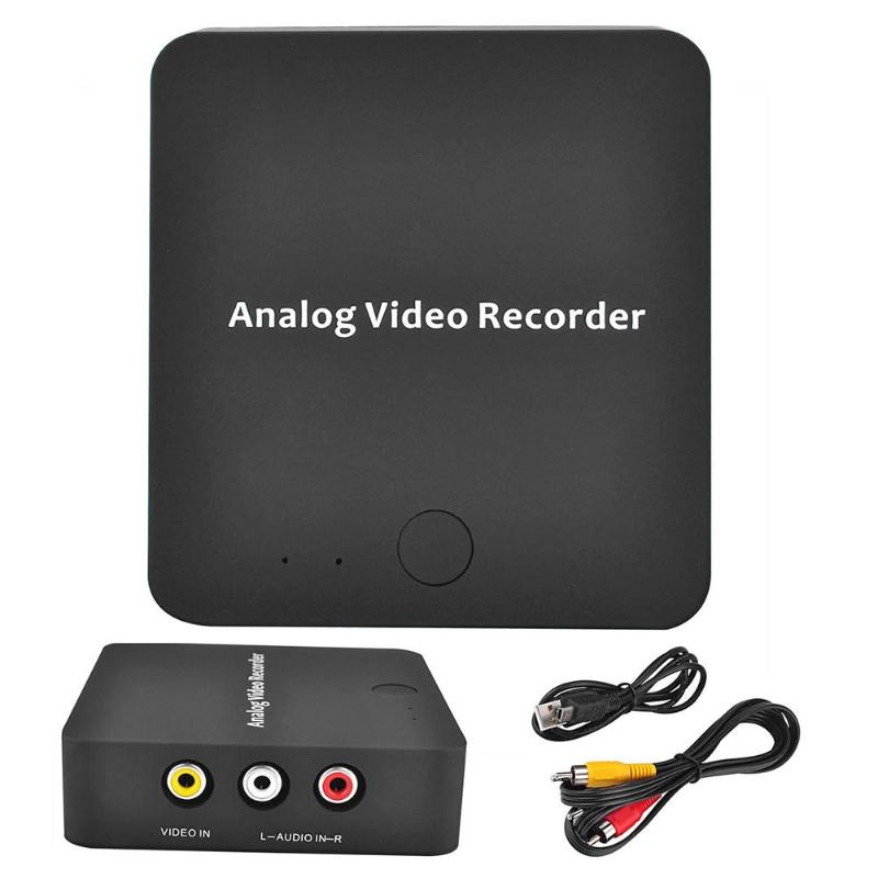 Analog AV Recorder Old Video Tape Camcorder VHS VCR DVD DVR 8mm Hi8 HDMI Video Capture Box to Digital Format To TF Card