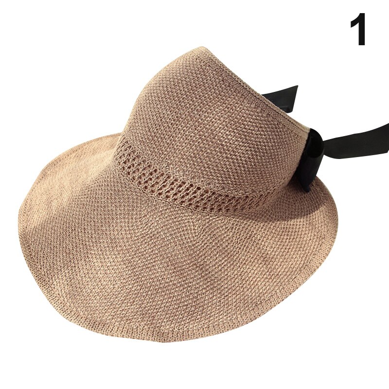 Stro-Visierhut - Klappbar Breitkrempig - Sonnenschutz - Roll-Up Strandhut: 1