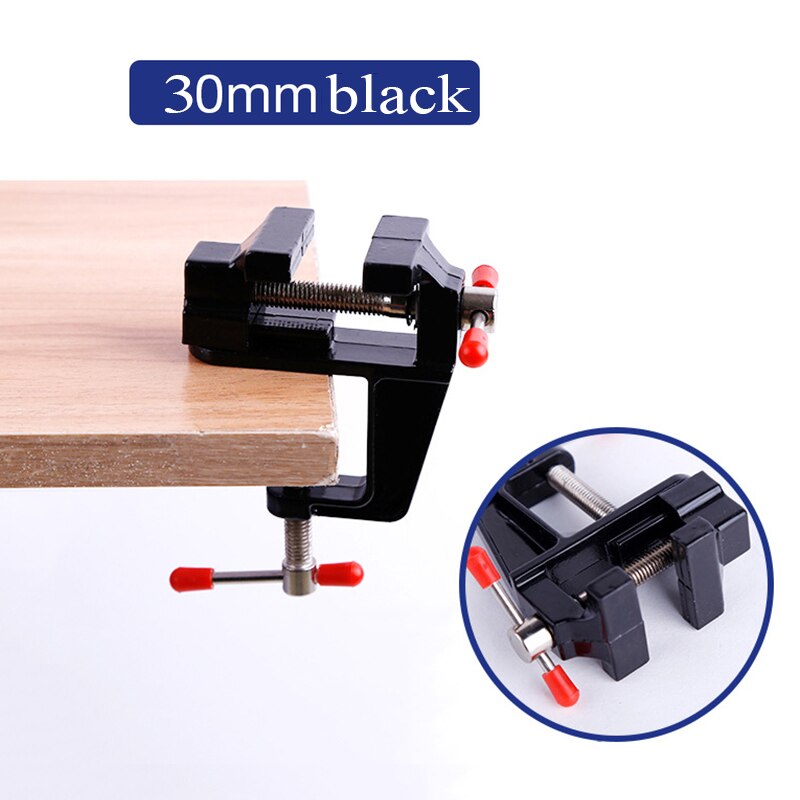 DTBD Universal Bench Vice Machine Vise Clamp Full Metal Multifunction Woodworking Tools for DIY Table Use: Black 30mm