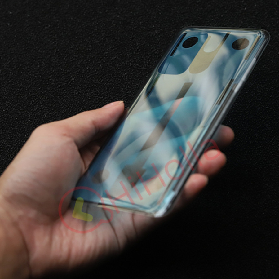Dla Xiaomi Mi 10T pokrywa baterii tylna obudowa szklana obudowa tylna wyczyść Case 10T Pro pokrywa baterii + wymiana obiektywu aparatu