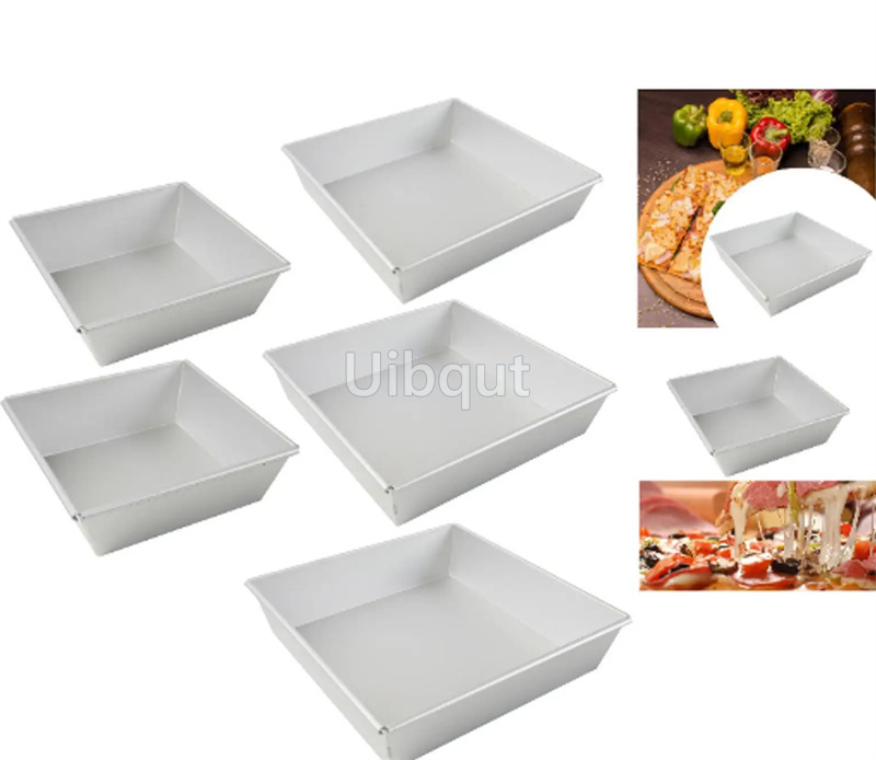 6~10 inch square rectangle Detroit Pizza Pan Deep Dish Pizza Pan Non Stick Pizza tray Square Baking Pan Bakeware Aluminum tray