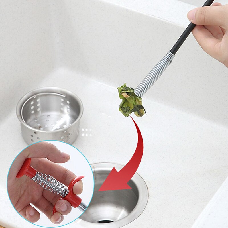 Afløb tilstoppe vandvask renere slange unblocker køkken badestang hårfjerner