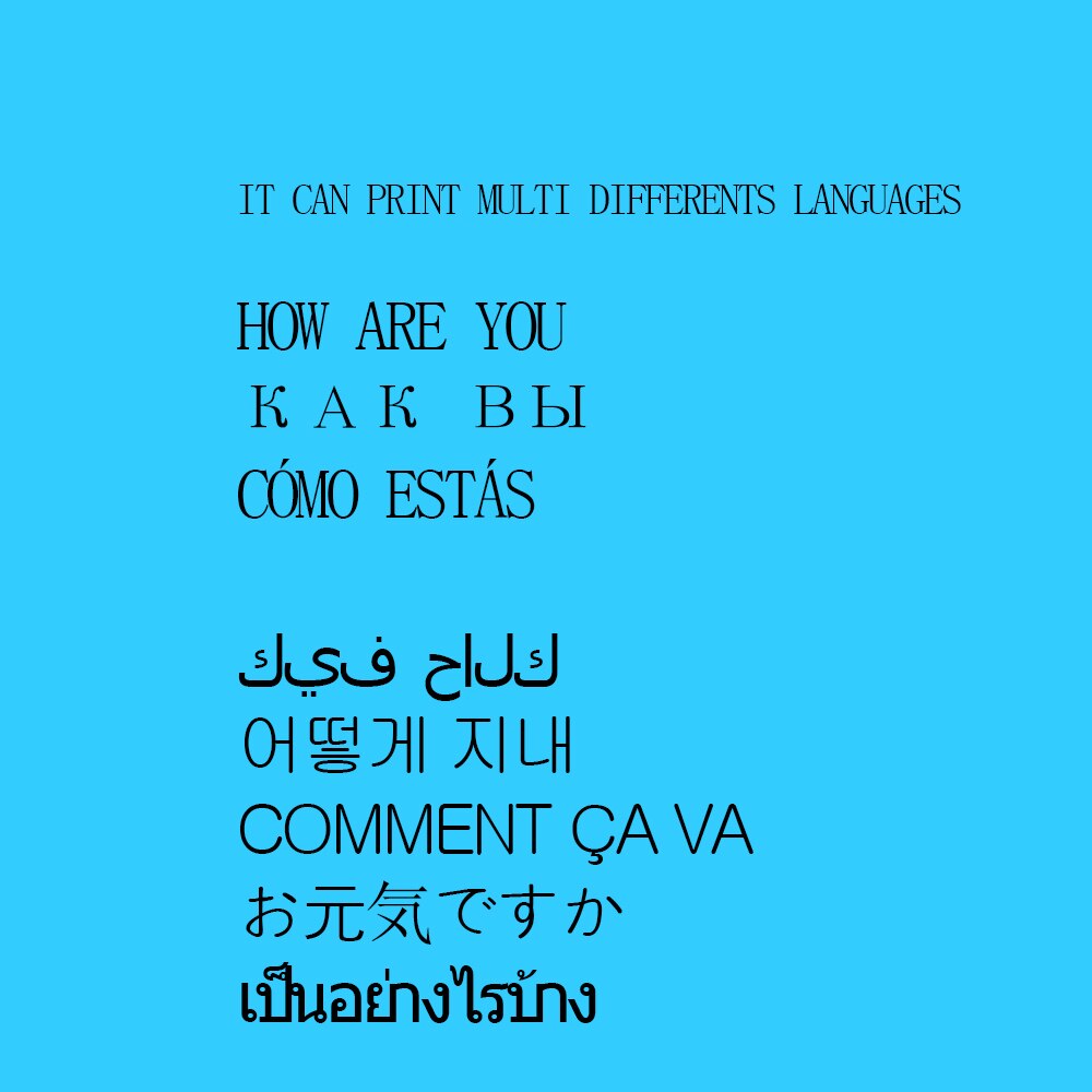 Wireless Label Printer Portable Pocket Label Printer Bluetooth Thermal Label Printer Fast Printing Home Use Office