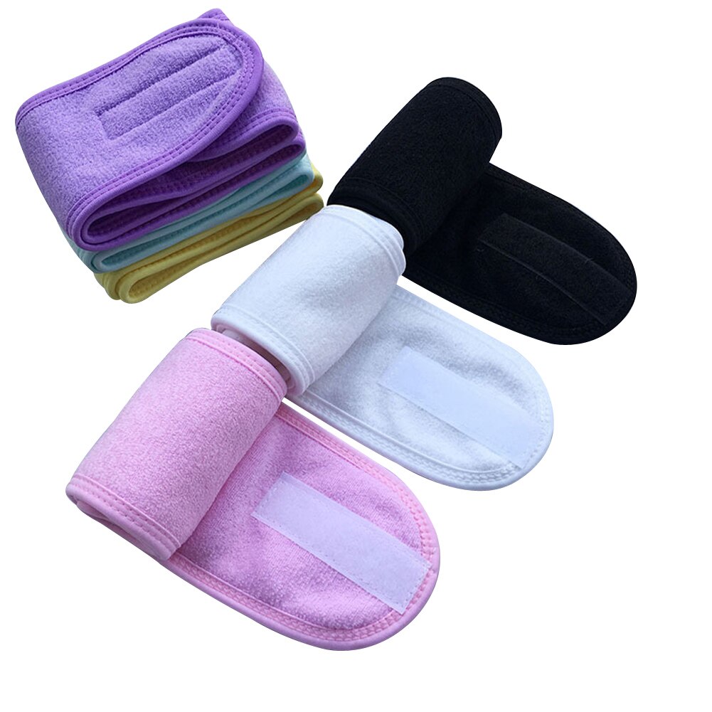 Girl Headband Wide Hair Band Accessory Sports Non-Slip Elastic Adjustable Velcro Tight Sweat-Absorbent Belt Yoga