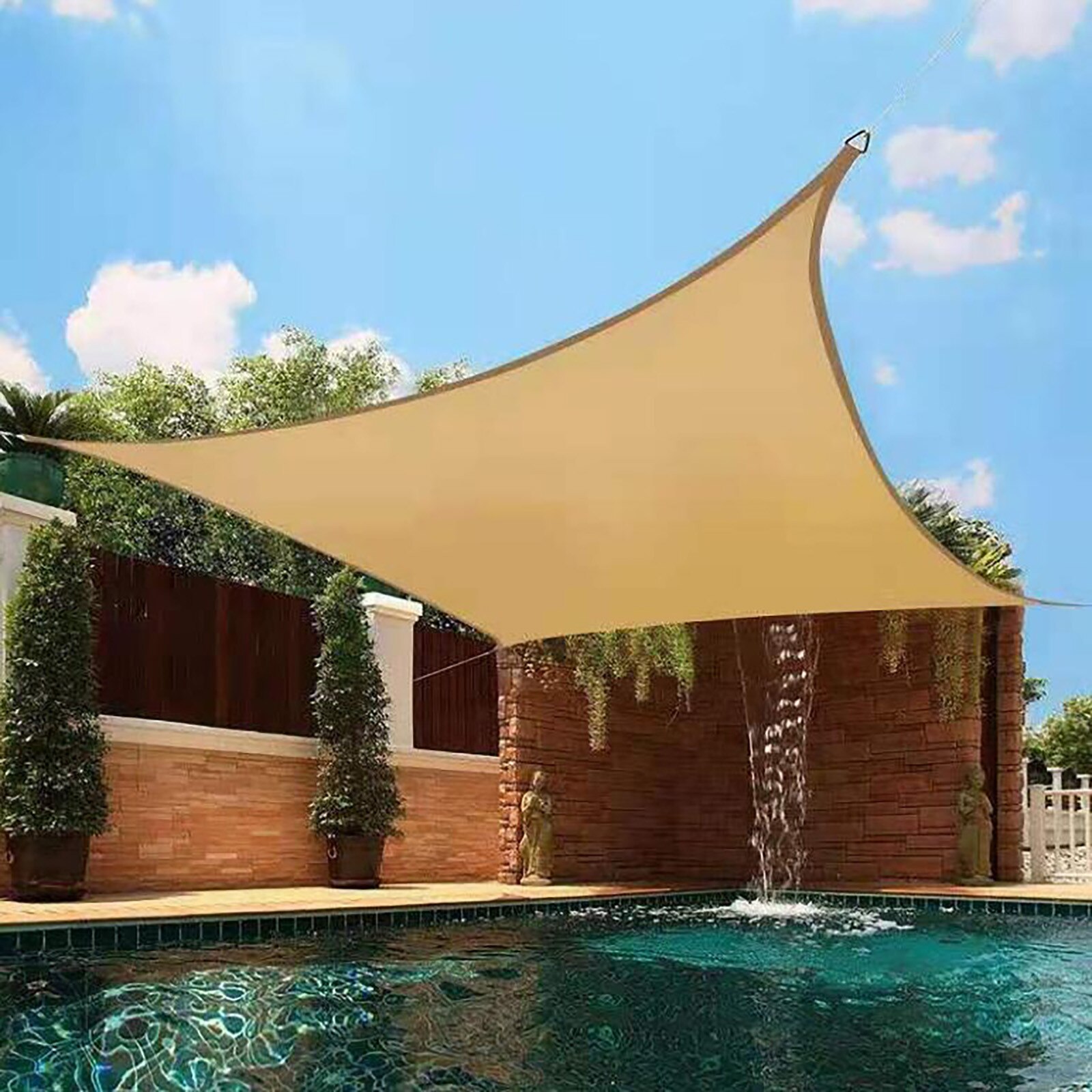 Garden Accessories 3x3 Courtyard Garden Swimming Pool Oxford Cloth Guard Outdoor Canopy Shade Sail Swimming Pool Awning