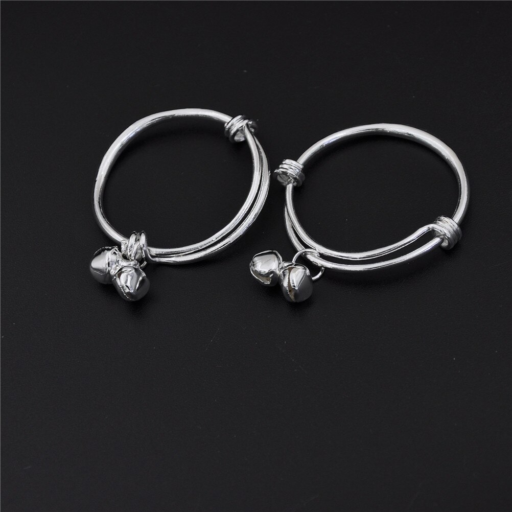 Bracelet cloche plaqué pour enfants | , en argent, de fête d'anniversaire, bénédiction meilleure pour les enfants