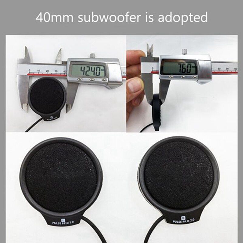 2 Set Motorcycle 5.0 Bluetooth Helmet Intercom Universal Pairing Interphone Headset with CNC Noise Reduction BT22