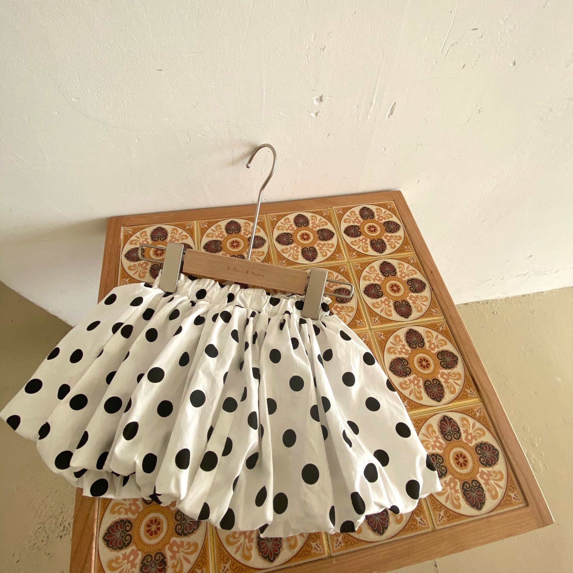 Lente Zomer Baby Meisje Kleding Elastische Band Polka Dot Tutu Rok Voor Peuter Meisje Baby Kleding Baby Verjaardag Bloemknop rokken: white / 9m