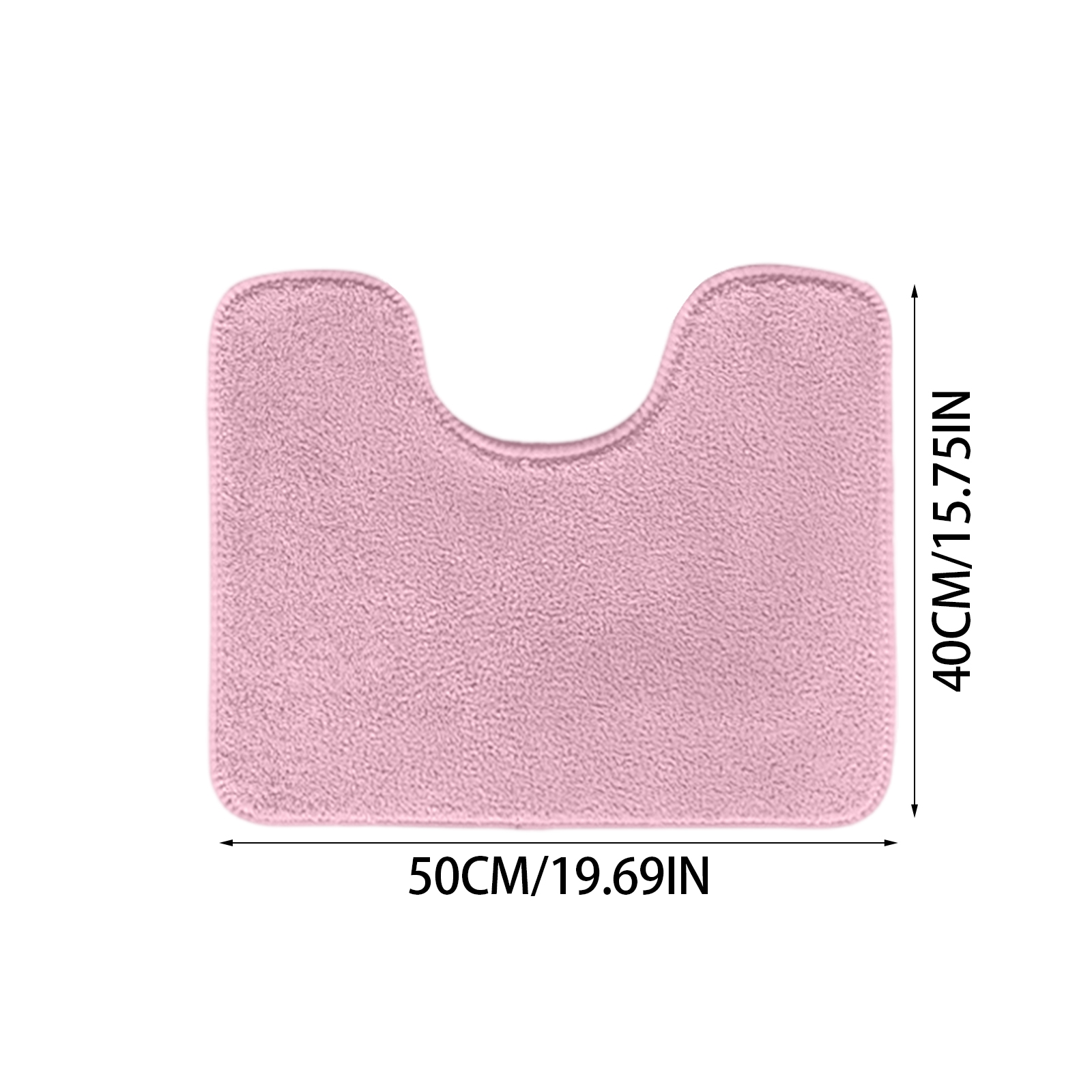 Luxury Toilet Rugs U Shaped Washable Bath Rugs For Bathroom Non Sliping Extra Absorbent Microfiber Bath Mat Plush Contours Rugs