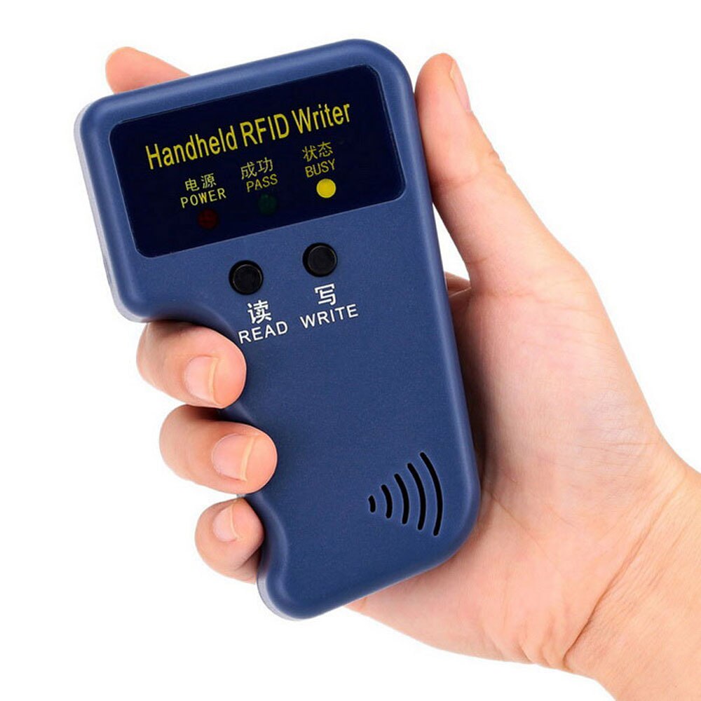 Handhållen 125 khz rfid dupliceringsmaskin kopiator skrivare programmerare läsare rfid id-kortskrivare för dörrkontrollsystem