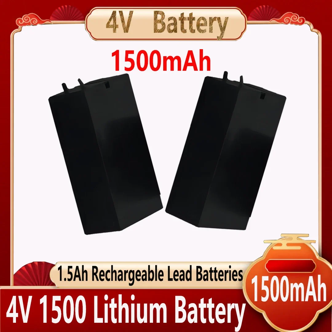 Batteria al piombo 4V 1500mAh Batteria ricaricabile Torce elettriche Batterie elettriche per scacciamosche 32 * 22 * 65mm