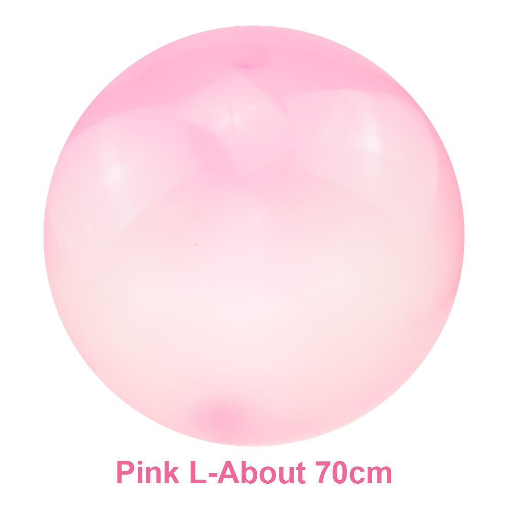 Children Outdoor Soft Air Water Filled Bubble Ball Blow Up Balloon Toy Fun Party Game Summer for Kids Inflatable: L Pink