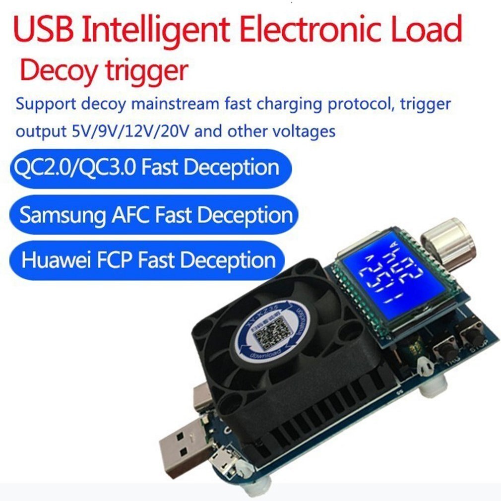 USB Adjustable Constant Current Electronic Load Charging Test Instrument Aging Discharger Intelligent