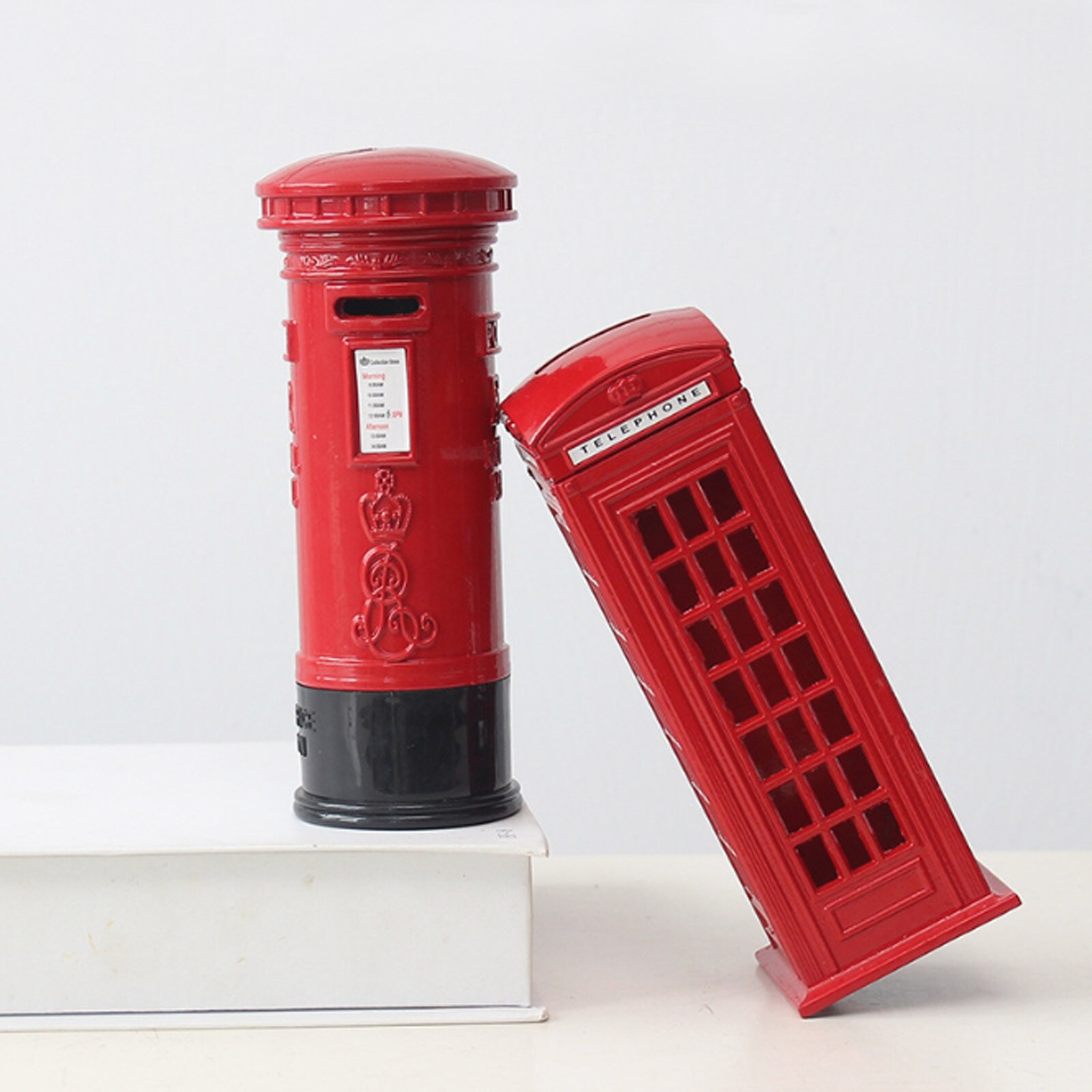 Legering Engels London Telefooncel Bank Coin Bank Saving Pot Spaarpot Rode Telefooncel Box