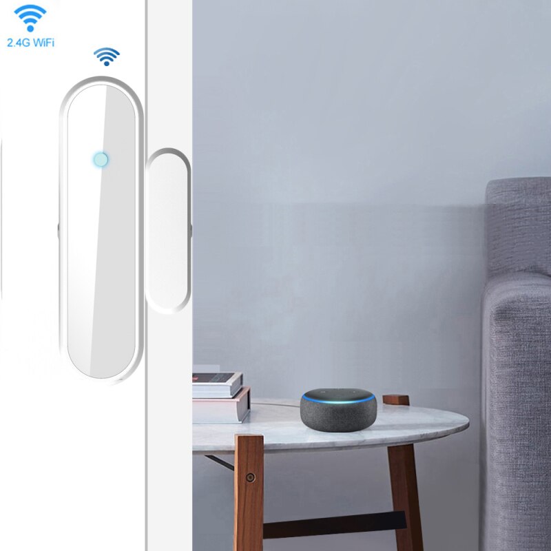 Tuya Smart Wifi Deur Sensor Sensor Deur Magnetische Alarm Detector Onafhankelijke Magnetische Sensor Smart Leven Afstandsbediening