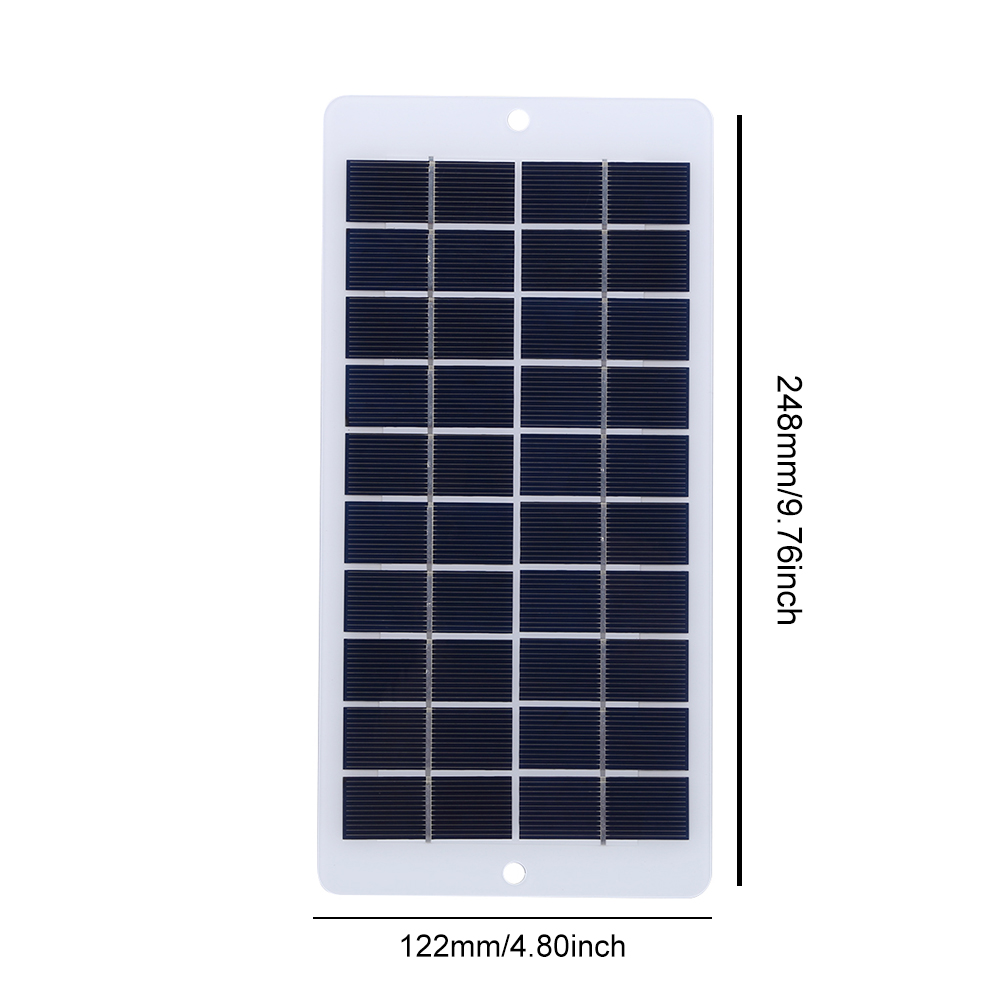 20W 5V batterijlader zonnepaneel Type-C / USB zonneceloplader Outdoor noodoplader Mobiele telefoons oplader / Power Banks