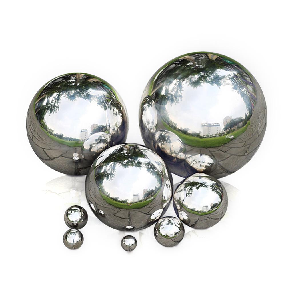304 Stainless Steel Hollow Ball Rivet Nut Ball With M6 Stainless Steel Galvanic Mirror Ball For Garden Courtyard Decoration