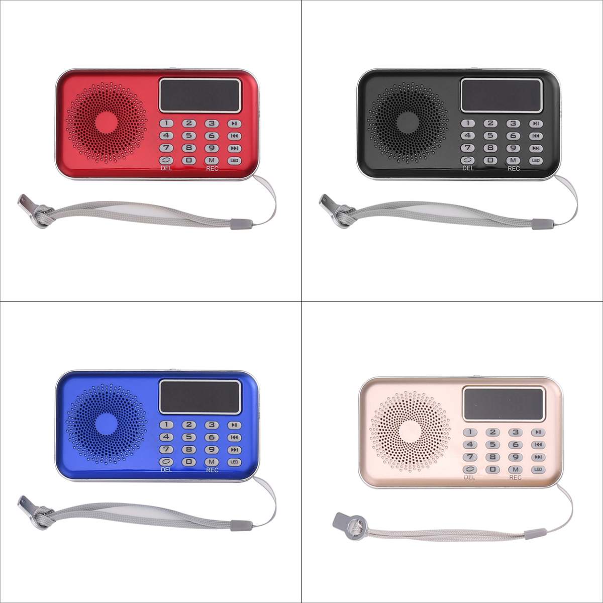 Digital FM Radio Micro SD/TF USB Disk Mp3 Radio LCD Display Internet Radio with Speaker