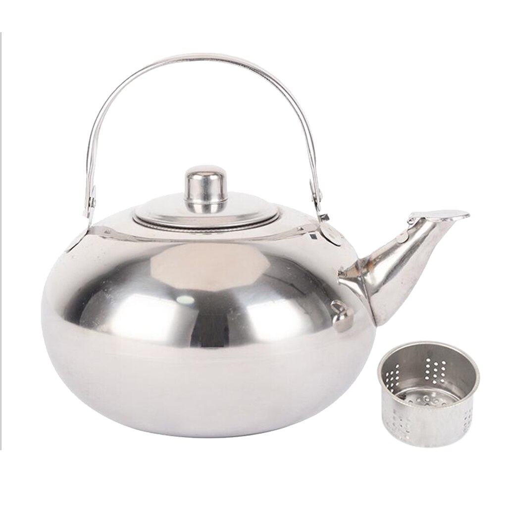 Duurzaam Rvs Water Ketel Pot Losse Thee Maker Zetgroep Thee Ketel Pot Metalen Theepot Met Verwijderbare Theewaar Zeef