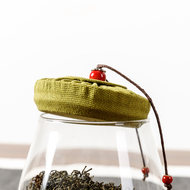 Glass Sealed Jar Tea Can Household Transparent Moisture-proof Storage Bottle Food Kitchen Storage Box