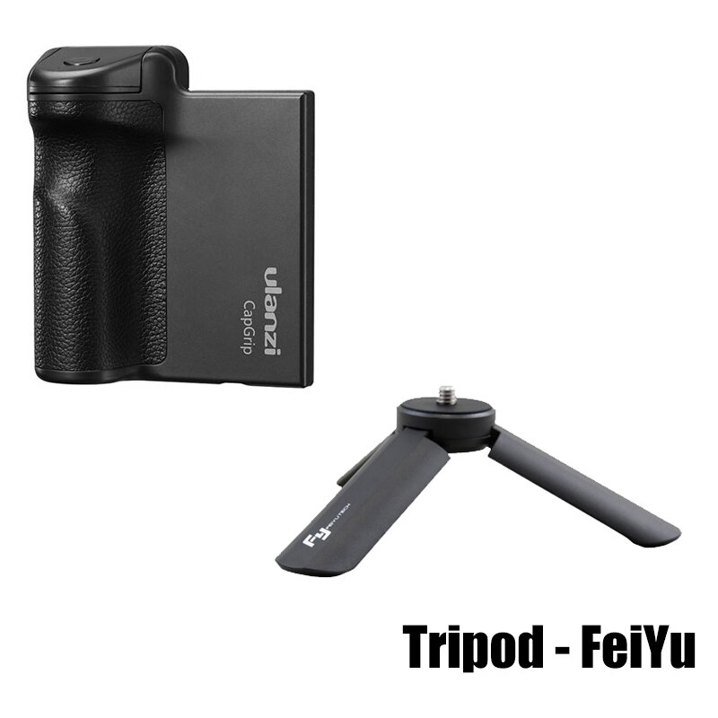 Wireless Bluetooth Handgrip Clip Smartphone Selfie Booster Handle Grip Phone Stablizer Stand Holder Shutter Release 1/4 Screw: Green