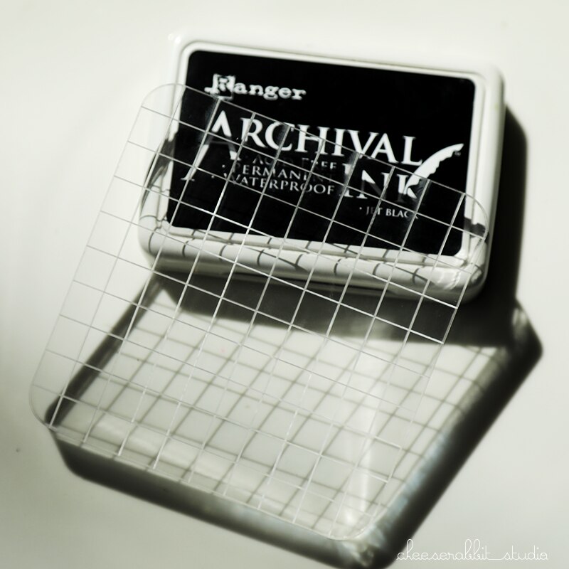 High Transparent Acrylic Color Block Transparent Backboard DIY Scrapbook Album Clear and Transparent Seal Stamping Block