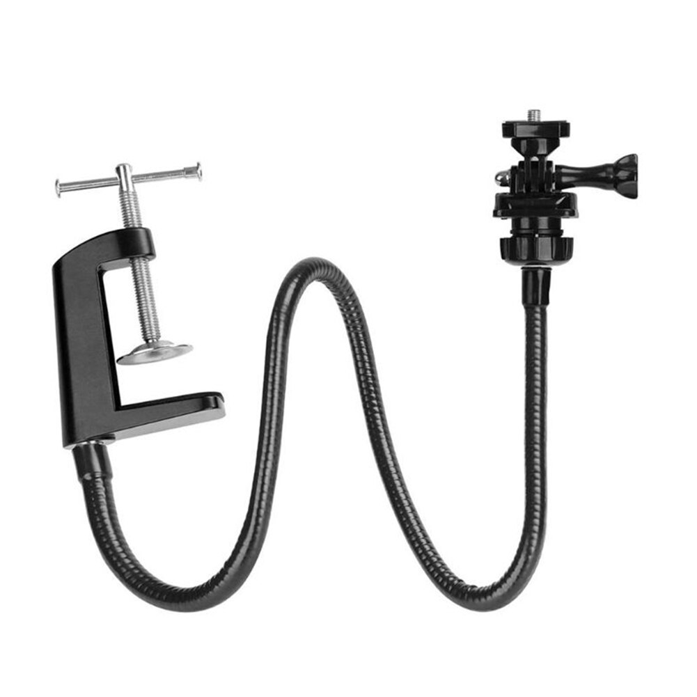 Camera Bracket with Enhanced Desk Jaw Clamp Webcam Stand Desk Mount Flexible Gooseneck Clamp Clip Camera Holder for Webcam