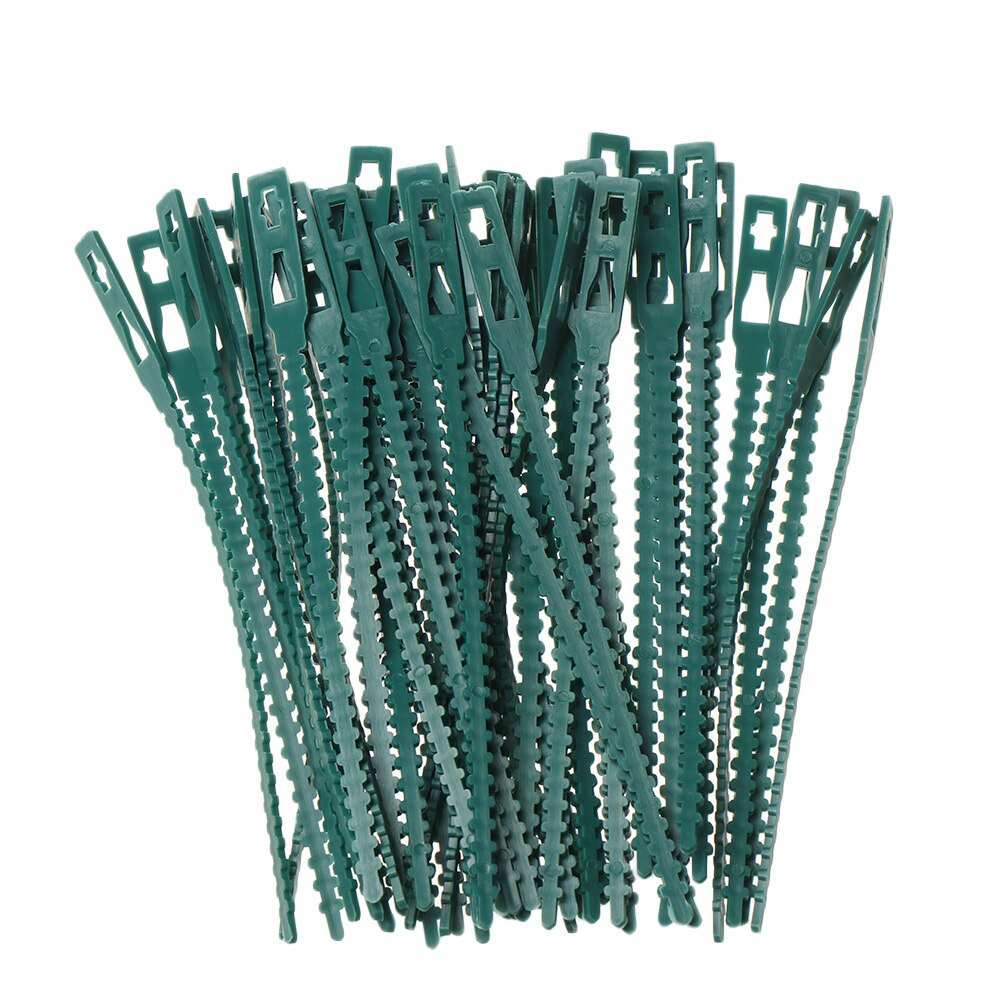 50Pcs/Set Adjustable Plastic Garden Plant Climbing Cables Tree Support Ties Shrubs Fastener Gardening Tools Supplies
