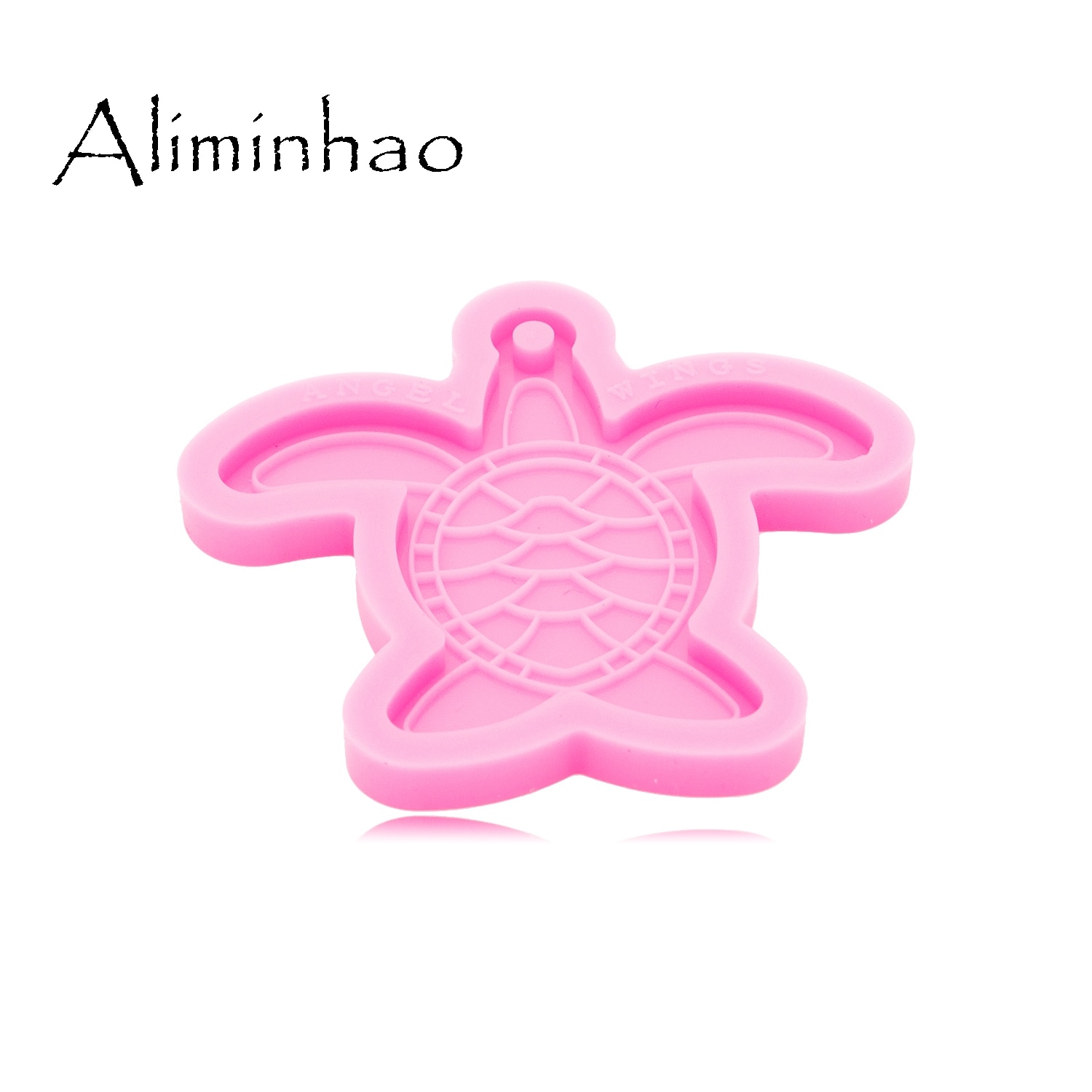 DY0586 Glanzende Glossy Schildpad Maken Sleutelhanger-Polymeer Klei Mal-Mold Hars Ambacht Ketting-Epoxy Sieraden Siliconen Mal