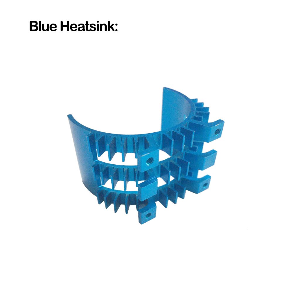 SURPASS HOBBY RC Motor Cooling Fan W/ Heatsink for 1/10 1/8 RC Car 540 550 3650 3660 3670 Motor ESC Cooling Fast RC Car Part: Blue Heatsink